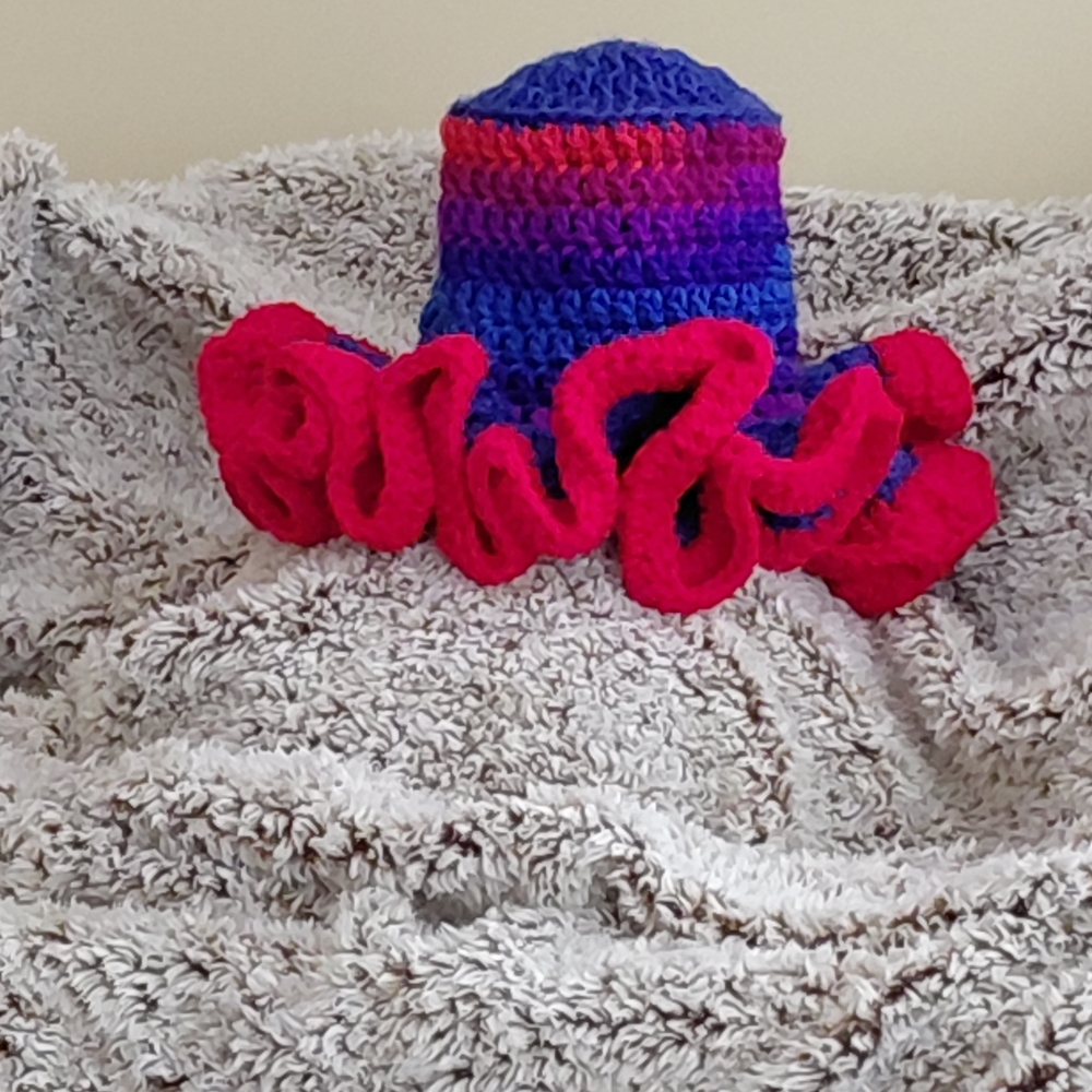 Berry Skittles Crochet Bucket Hat - Picture 5 of 5